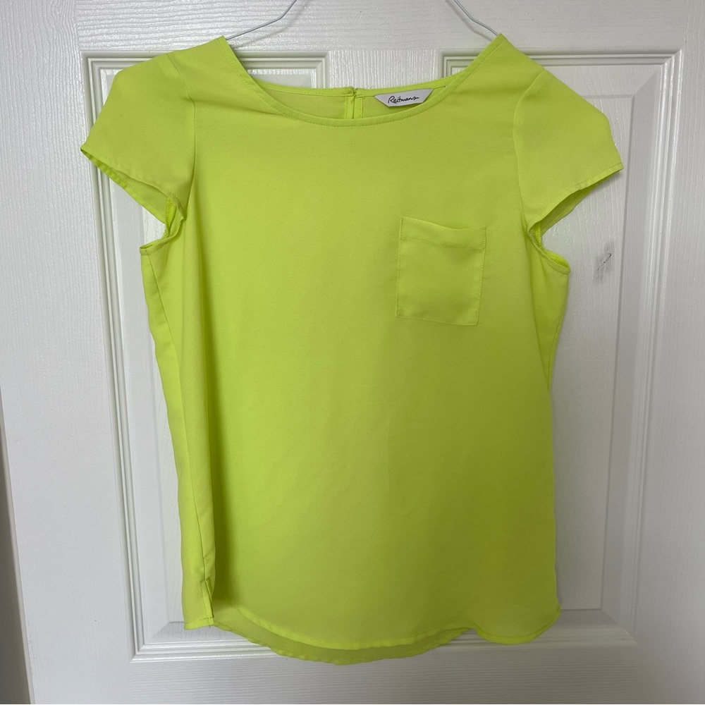 Reitmans neon yellow/green top